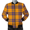 Lumberjack Yellow Pattern Print Men's Bomber Jacket-grizzshop