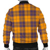 Lumberjack Yellow Pattern Print Men's Bomber Jacket-grizzshop