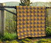 Lumberjack Yellow Pattern Print Quilt-grizzshop