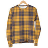 Lumberjack Yellow Pattern Print Women's Sweatshirt-grizzshop