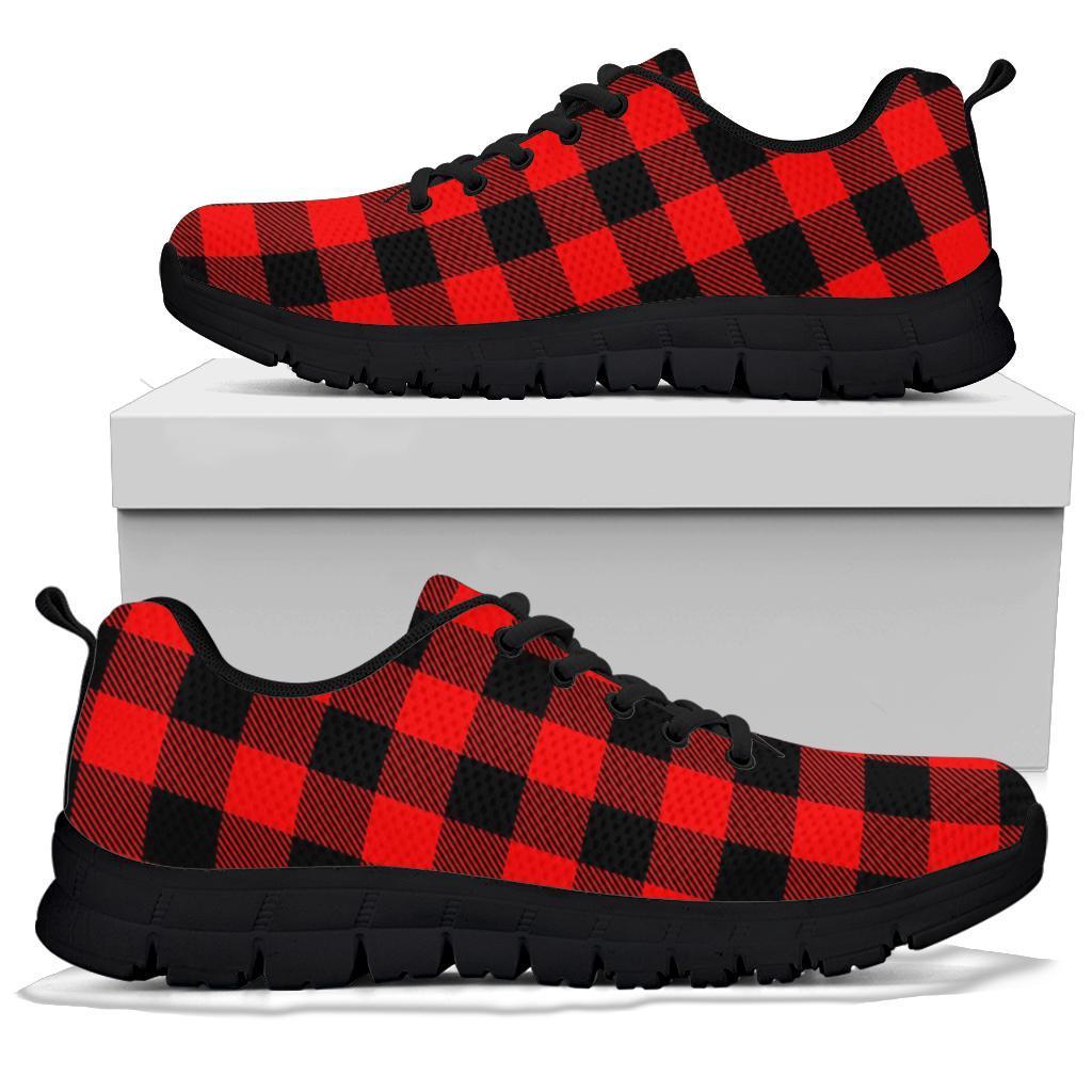 Lumberjack Red Pattern Print Sneaker Shoes For Men Women-grizzshop