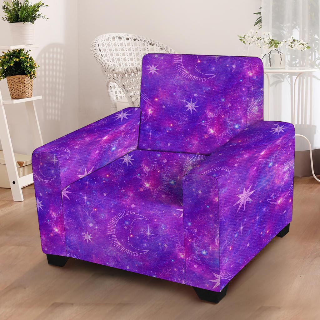 Luna Galaxy Space Armchair Cover-grizzshop