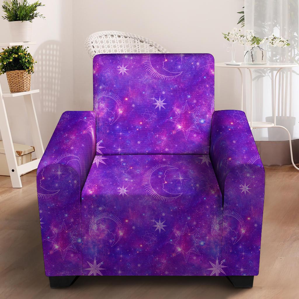 Luna Galaxy Space Armchair Cover-grizzshop