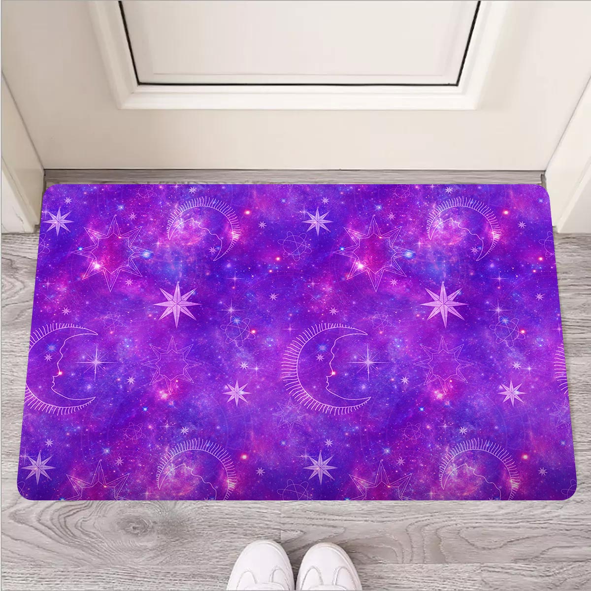 Luna Galaxy Space Door Mat-grizzshop