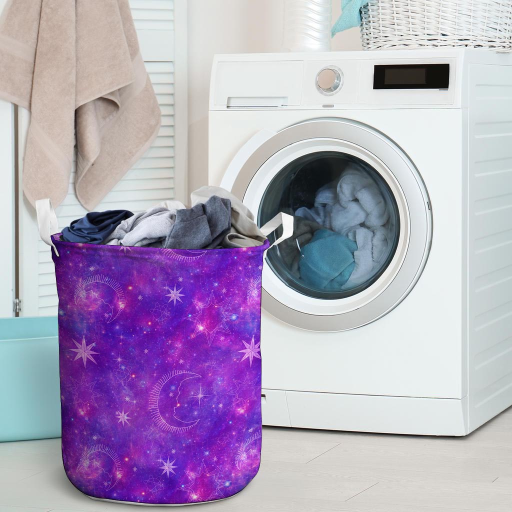 Luna Galaxy Space Laundry Basket-grizzshop