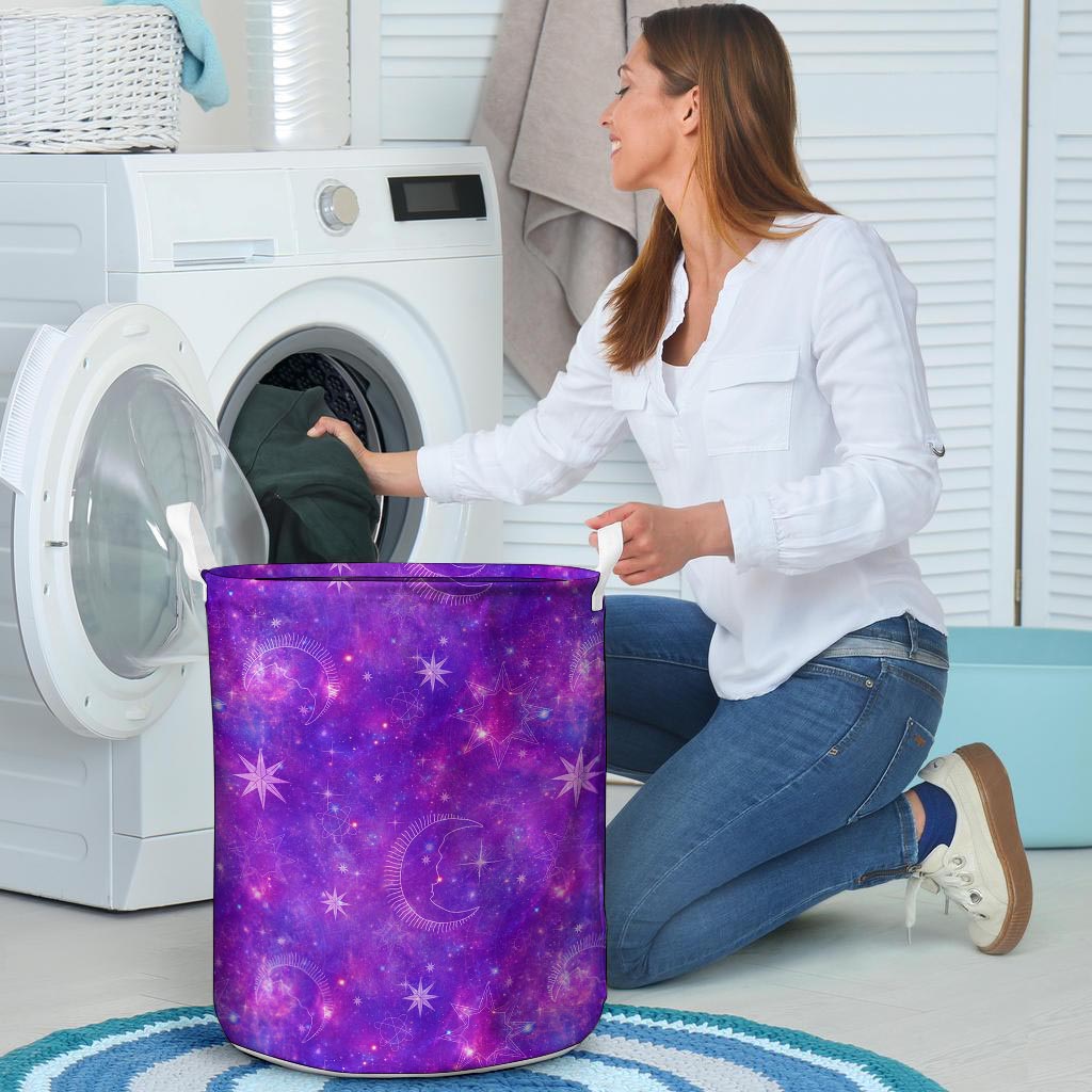 Luna Galaxy Space Laundry Basket-grizzshop