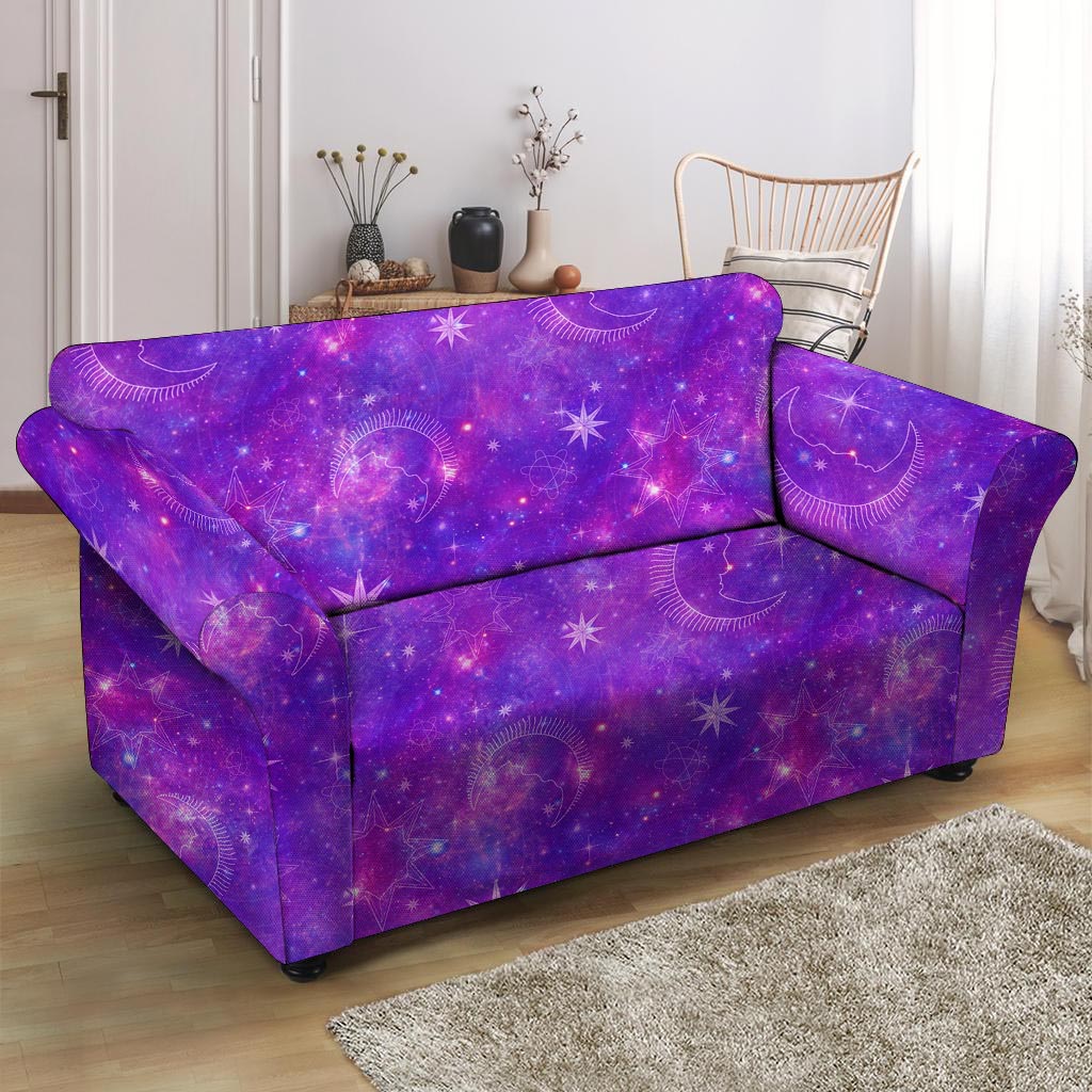 Luna Galaxy Space Loveseat Cover-grizzshop