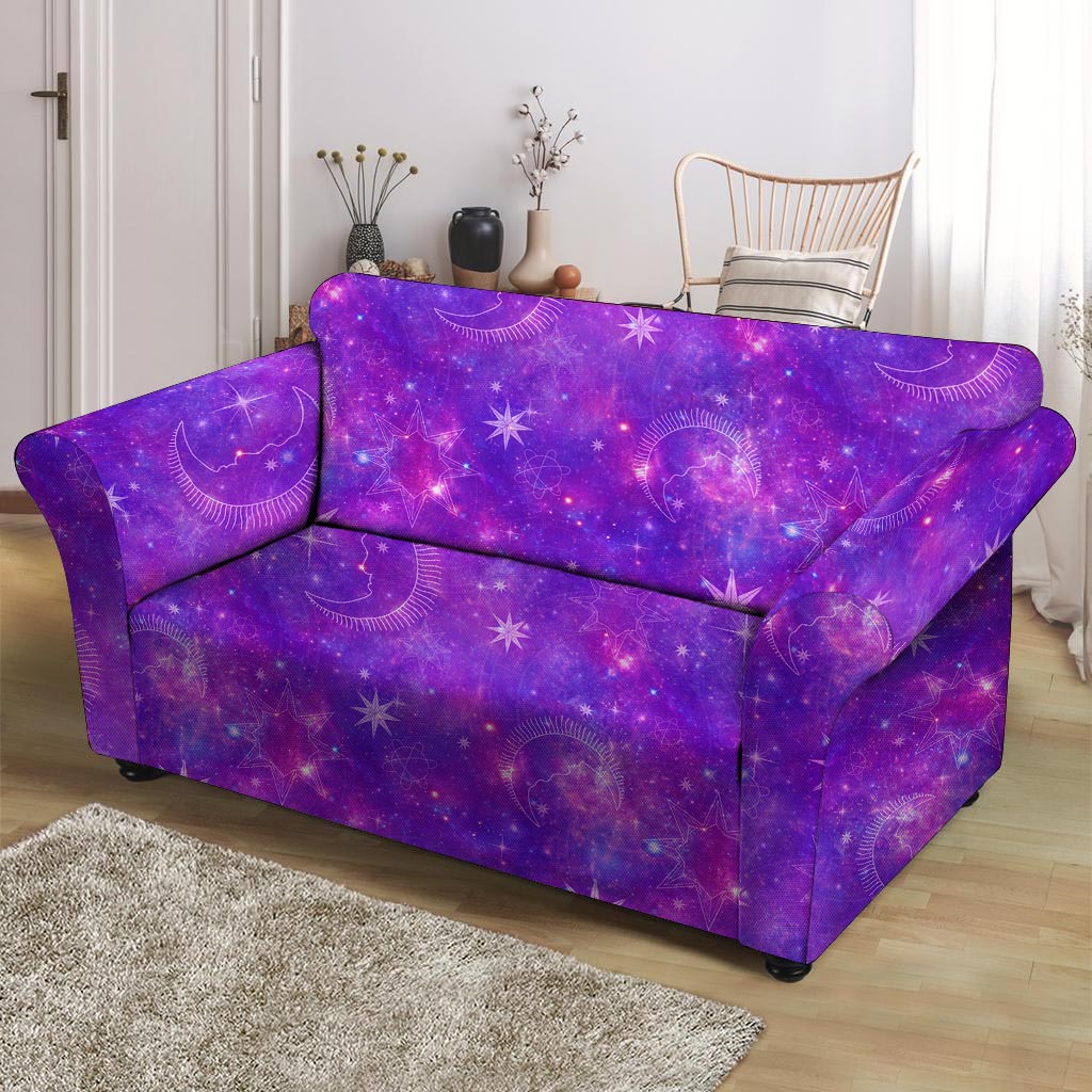 Luna Galaxy Space Loveseat Cover-grizzshop