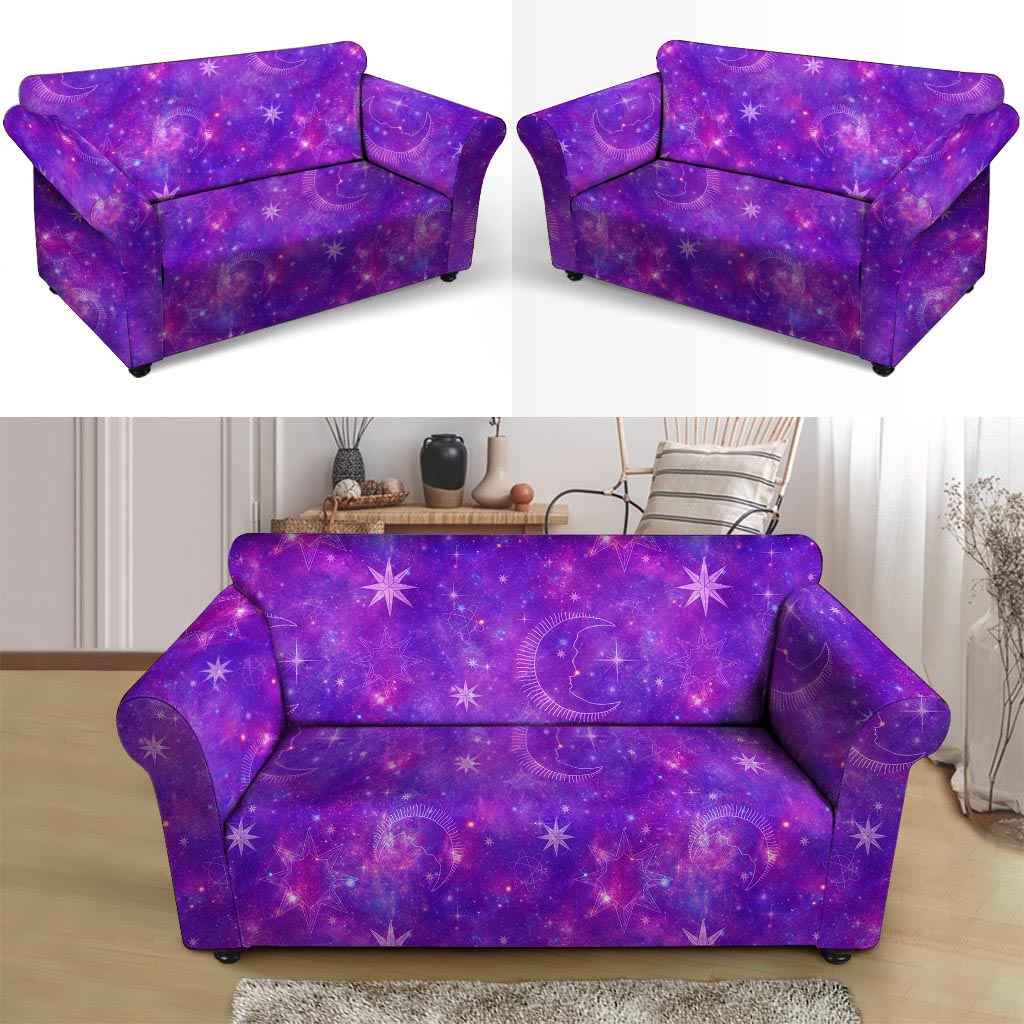 Luna Galaxy Space Loveseat Cover-grizzshop