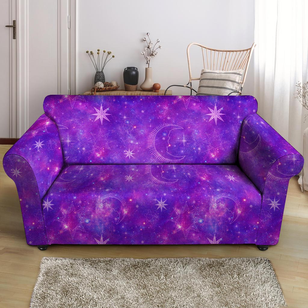 Luna Galaxy Space Loveseat Cover-grizzshop