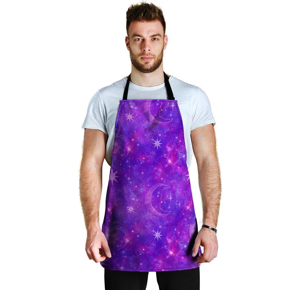 Luna Galaxy Space Men's Apron-grizzshop