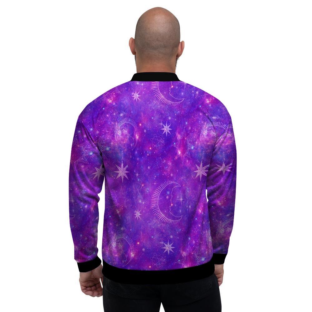 Luna Galaxy Space Men's Bomber Jacket-grizzshop