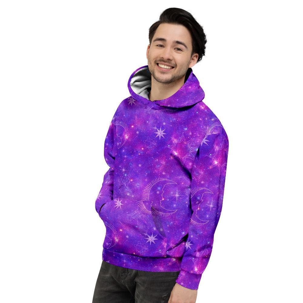 Luna Galaxy Space Men's Hoodie-grizzshop