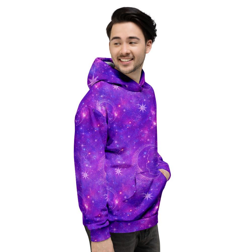 Luna Galaxy Space Men's Hoodie-grizzshop