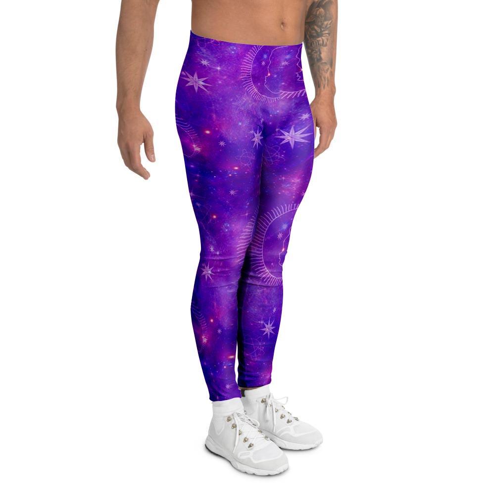 Luna Galaxy Space Men's Leggings-grizzshop