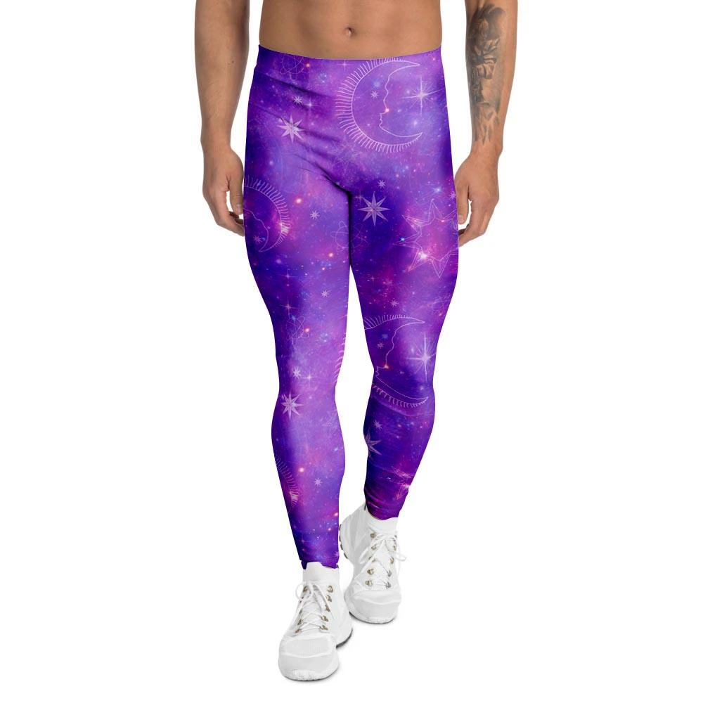 Luna Galaxy Space Men's Leggings-grizzshop