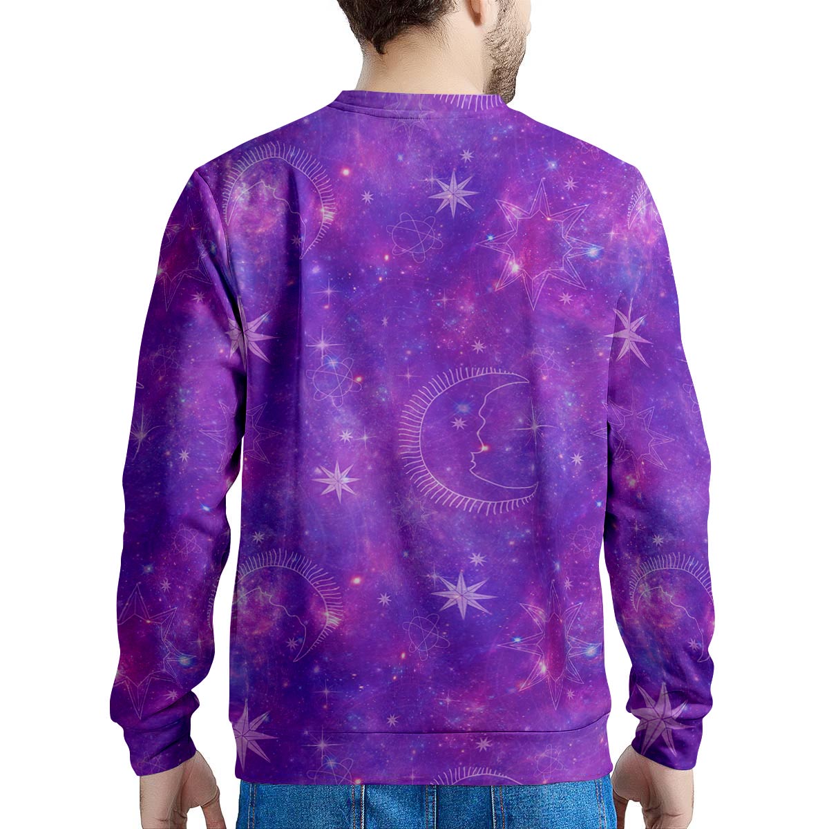 Luna Galaxy Space Men's Sweatshirt-grizzshop