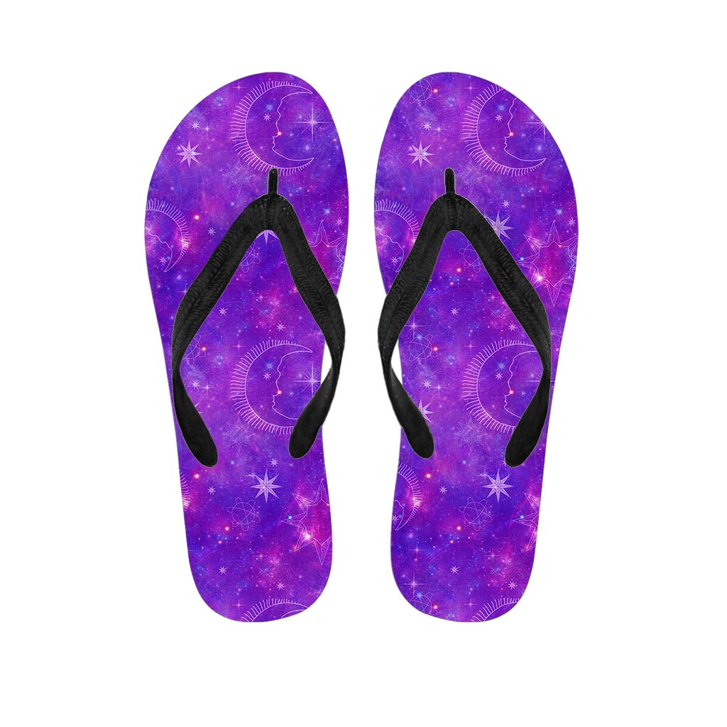 Luna Galaxy Space Women's Flip Flops-grizzshop