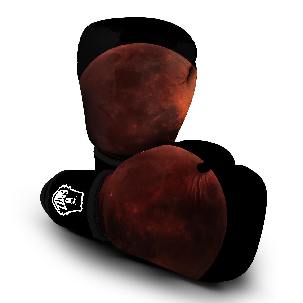 Lunar Cycle Eclipse Print Boxing Gloves-grizzshop