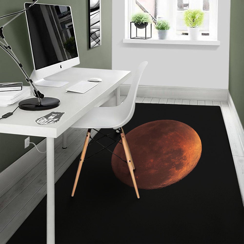 Lunar Cycle Eclipse Print Floor Mat-grizzshop
