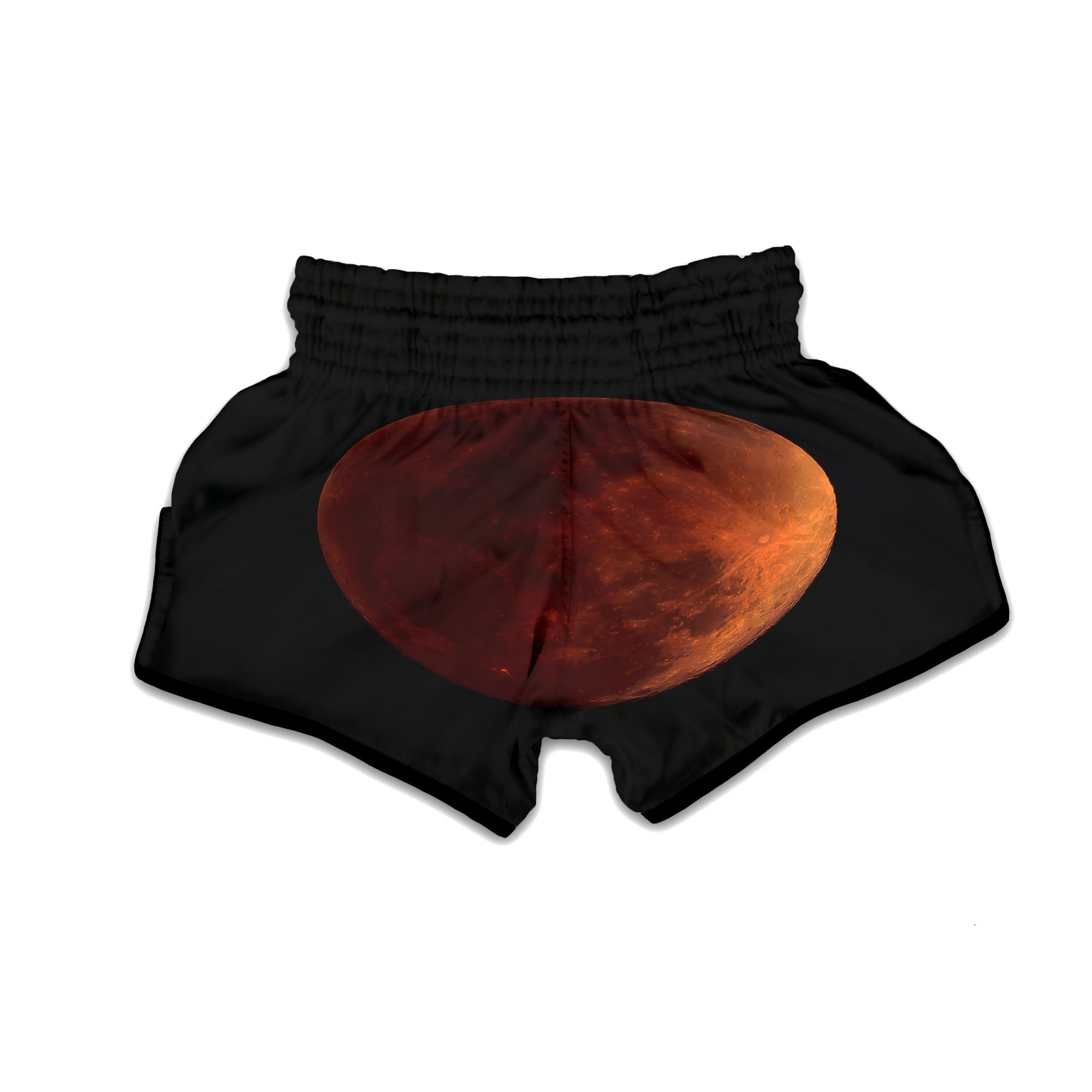 Lunar Cycle Eclipse Print Muay Thai Boxing Shorts-grizzshop