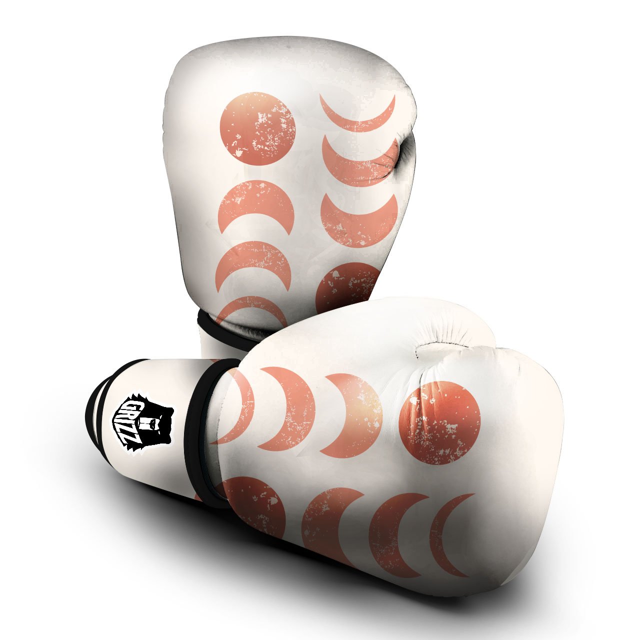 Lunar Cycle Phase Print Boxing Gloves-grizzshop
