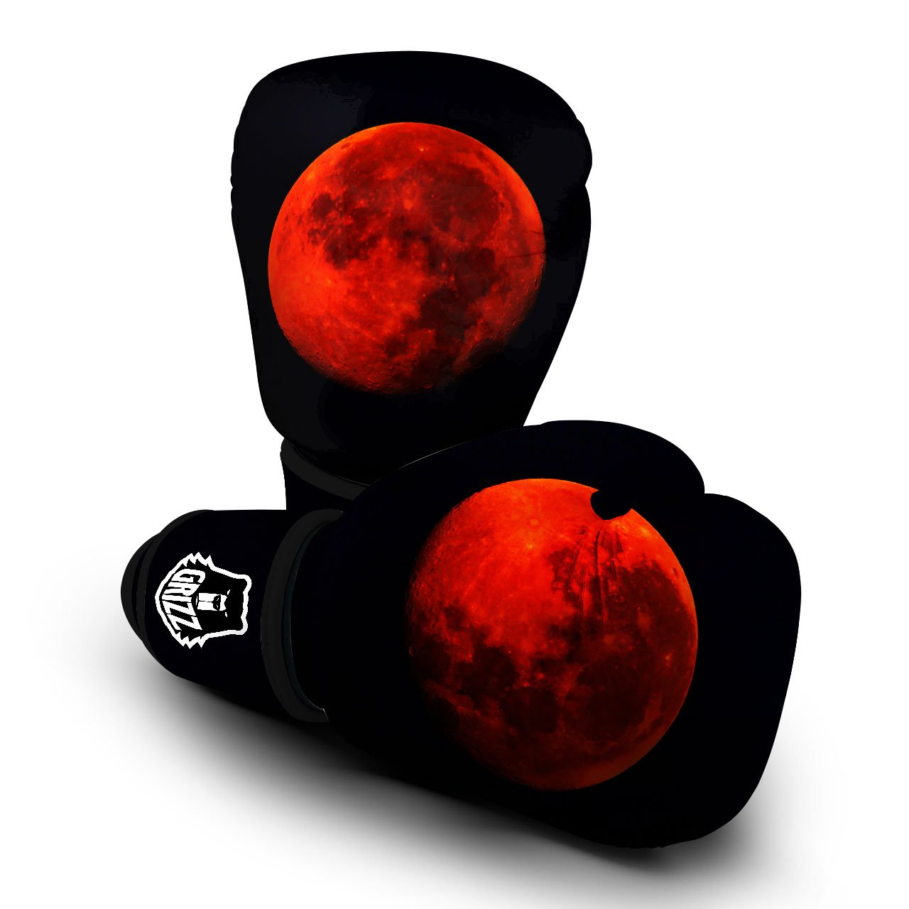 Lunar Eclipse Super Blood Moon Print Boxing Gloves-grizzshop