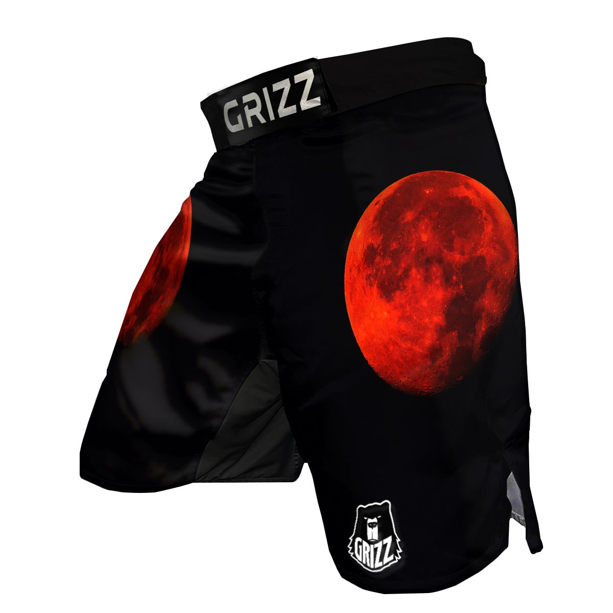 Lunar Eclipse Super Blood Moon Print MMA Shorts-grizzshop