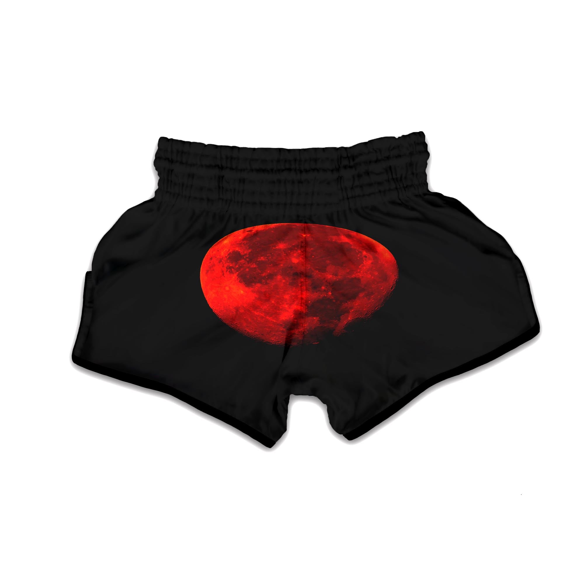 Lunar Eclipse Super Blood Moon Print Muay Thai Boxing Shorts-grizzshop