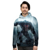 Lycan werewolf And Full Moon Print Men's Hoodie-grizzshop