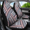 MAORI RED AND BLACK PATTERN PRINT CAR SEAT COVER UNIVERSAL FIT-grizzshop