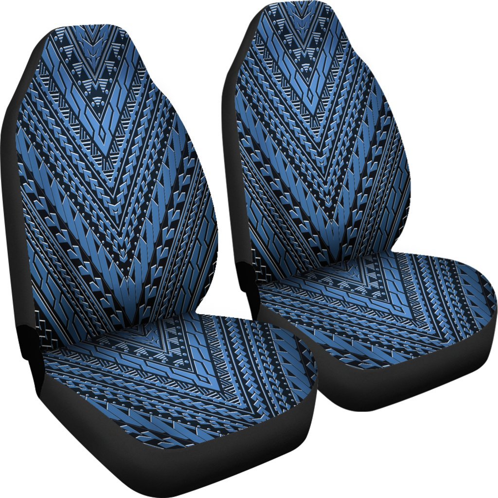 MAORI BLUE PATTERN PRINT CAR SEAT COVER UNIVERSAL FIT-grizzshop