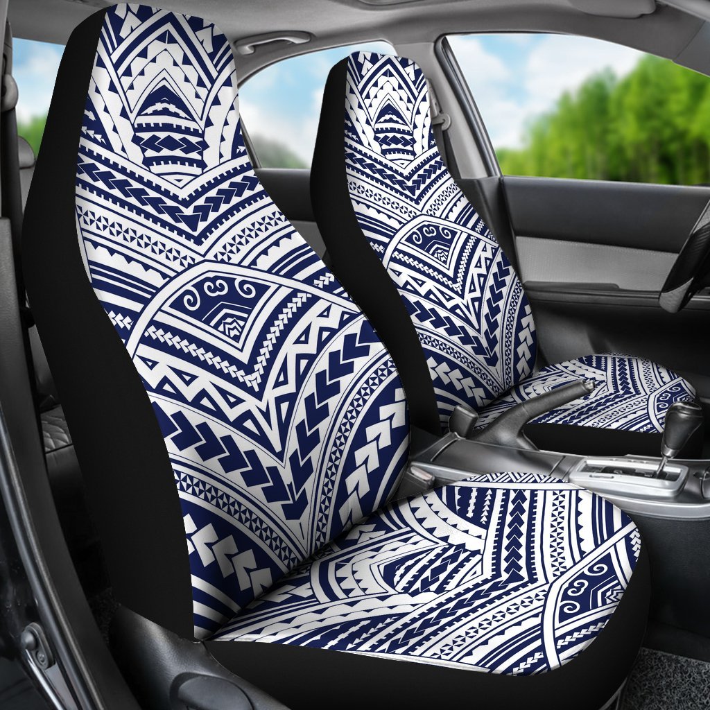 MAORI TATTOO PATTERN PRINT CAR SEAT COVER UNIVERSAL FIT-grizzshop