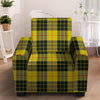 MacLeod Yellow Plaid Tartan Armchair Cover-grizzshop