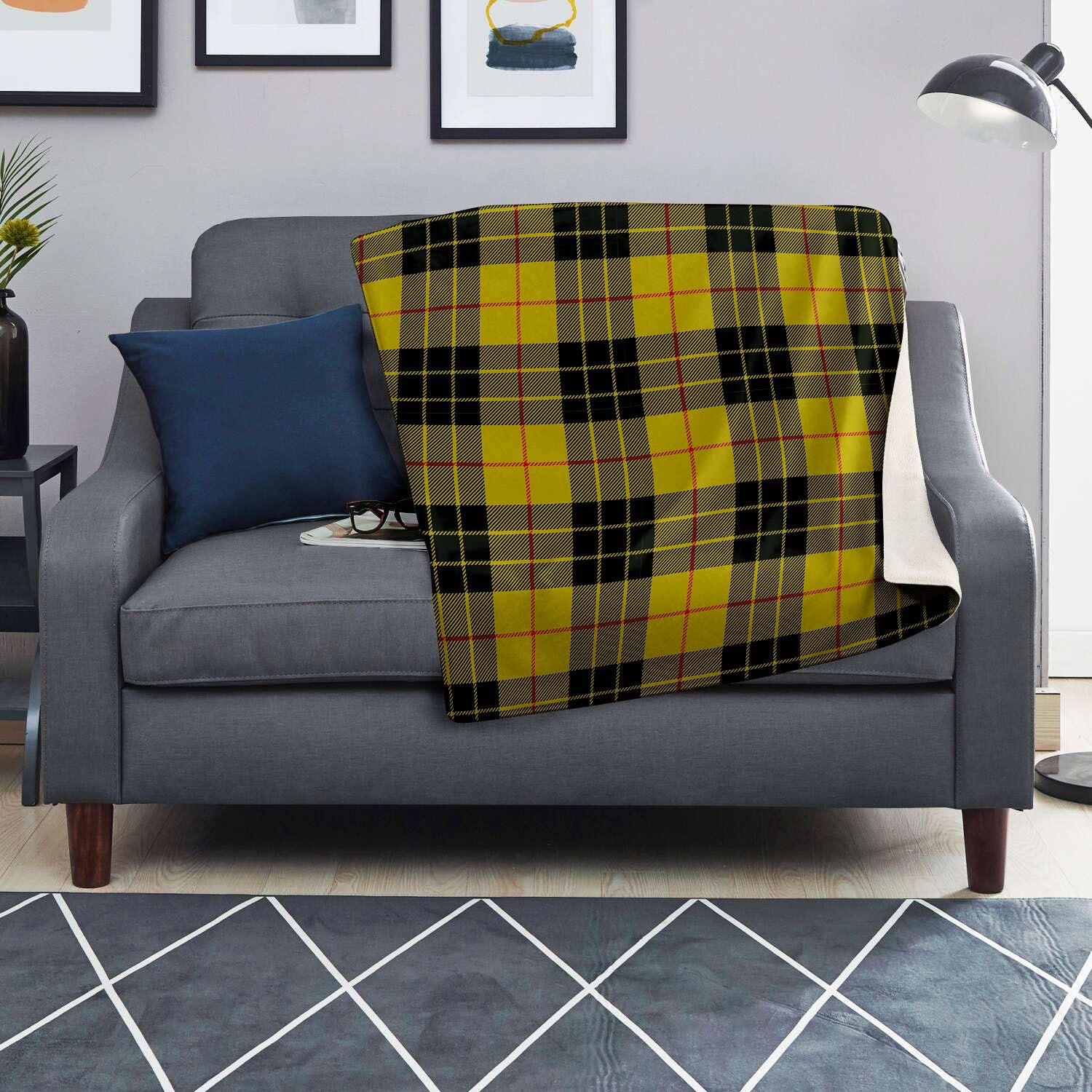 MacLeod Yellow Plaid Tartan Blanket-grizzshop