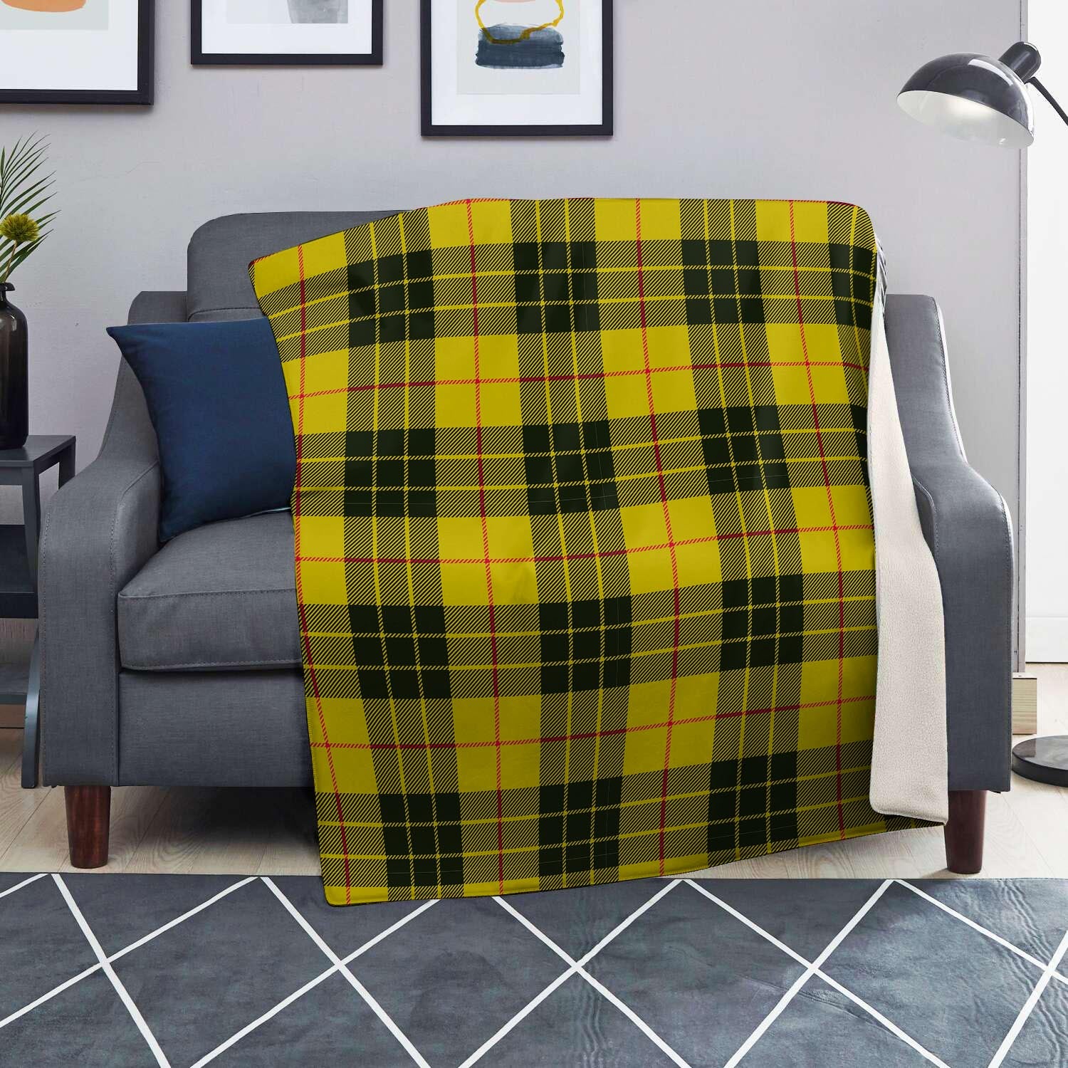 MacLeod Yellow Plaid Tartan Blanket-grizzshop