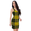 MacLeod Yellow Plaid Tartan Bodycon Dress-grizzshop