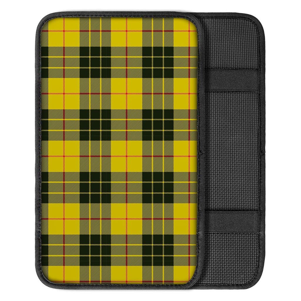 MacLeod Yellow Plaid Tartan Car Console Cover-grizzshop