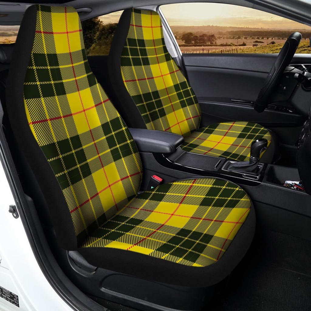 MacLeod Yellow Plaid Tartan Car Seat Covers-grizzshop