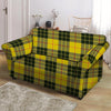 MacLeod Yellow Plaid Tartan Loveseat Cover-grizzshop