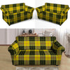 MacLeod Yellow Plaid Tartan Loveseat Cover-grizzshop