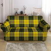 MacLeod Yellow Plaid Tartan Loveseat Cover-grizzshop