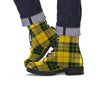 MacLeod Yellow Plaid Tartan Men's Boots-grizzshop