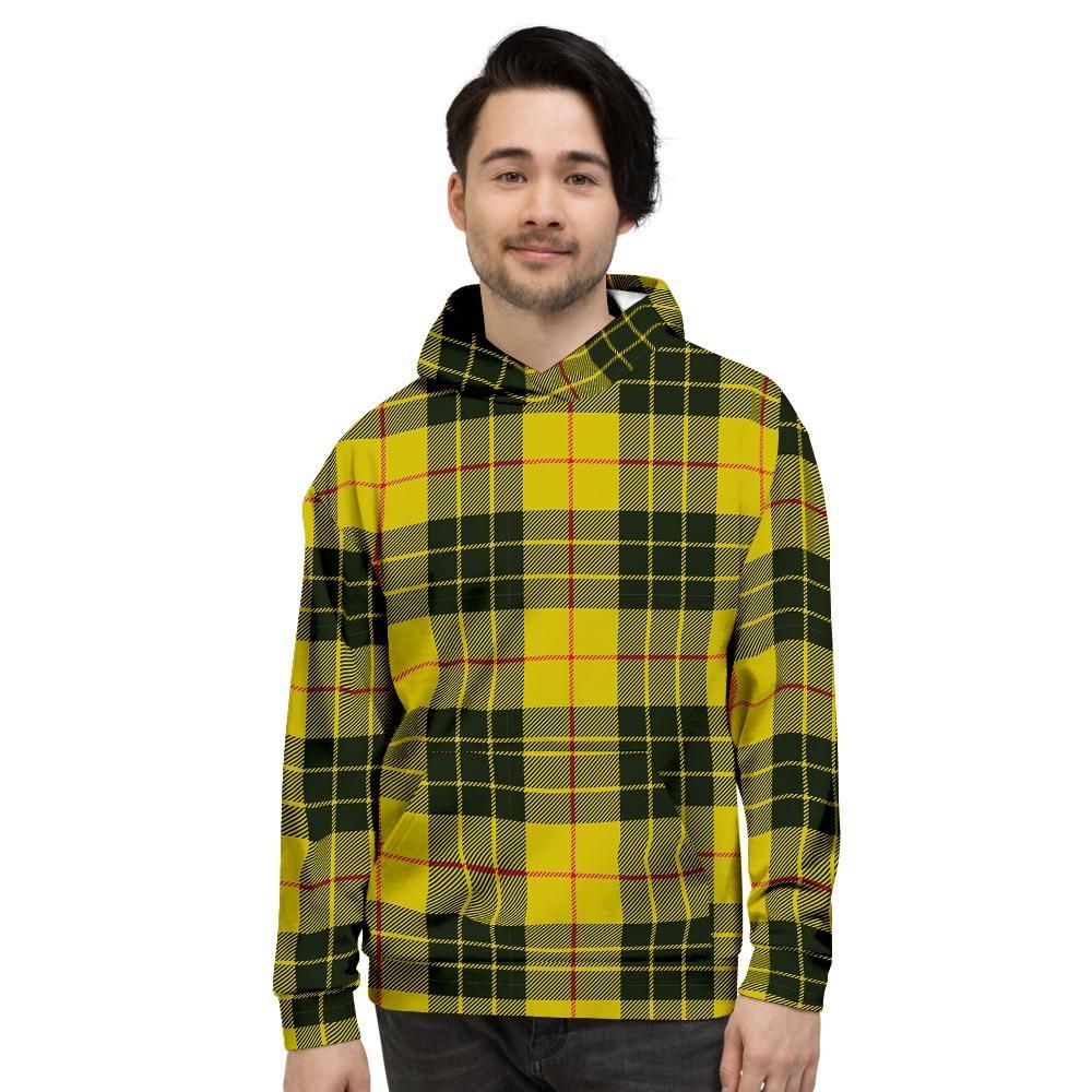 MacLeod Yellow Plaid Tartan Men's Hoodie-grizzshop