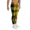 MacLeod Yellow Plaid Tartan Men's Leggings-grizzshop