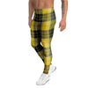 MacLeod Yellow Plaid Tartan Men's Leggings-grizzshop