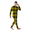 MacLeod Yellow Plaid Tartan Men's Pajamas-grizzshop