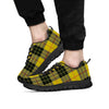 MacLeod Yellow Plaid Tartan Men's Sneakers-grizzshop