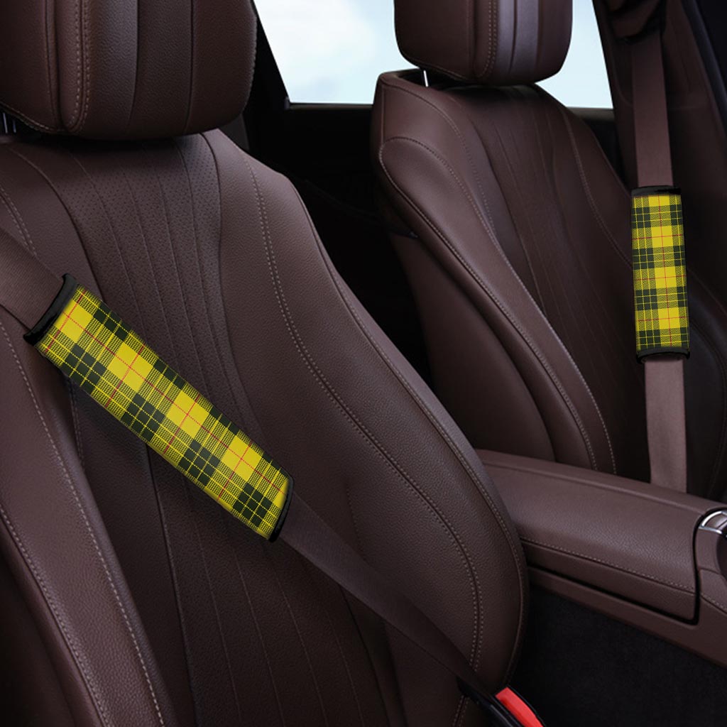 MacLeod Yellow Plaid Tartan Seat Belt Cover-grizzshop