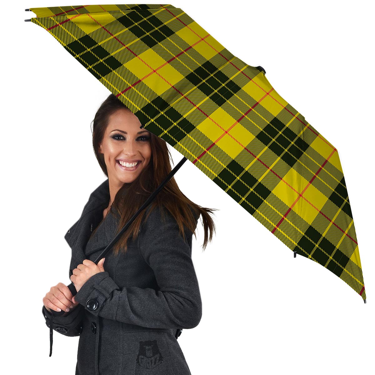 MacLeod Yellow Plaid Tartan Umbrella-grizzshop